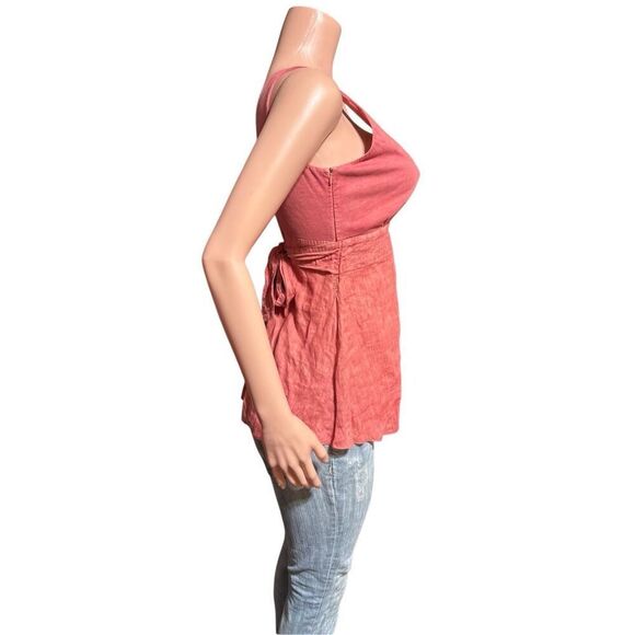 Pulp V-neck peplum Sleeveless tight back blouse S - Picture 6 of 6